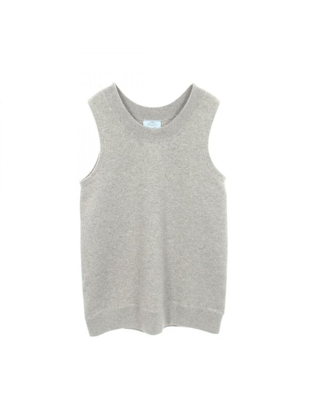 Prada Vest Knit Gray Cashmere